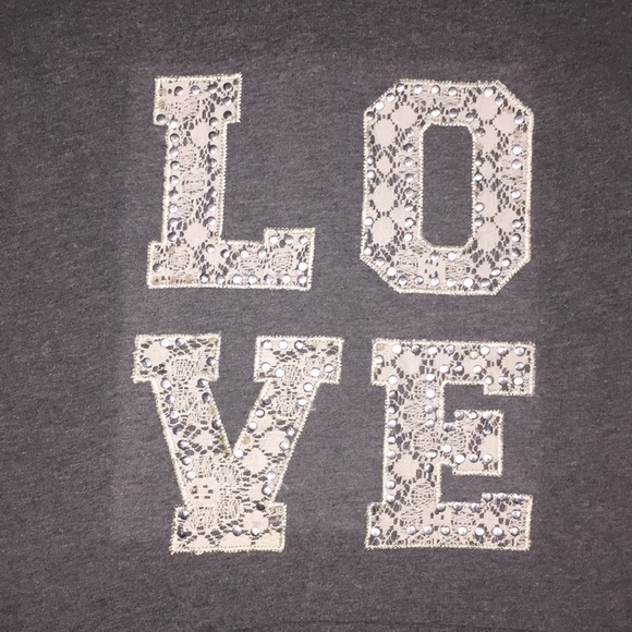 Gray Crop Top Hoodie - Picture 2 of 3